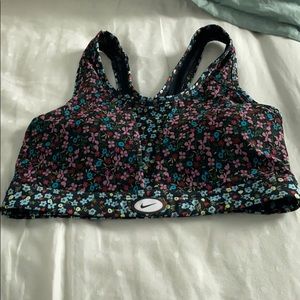 floral nike sports bra
